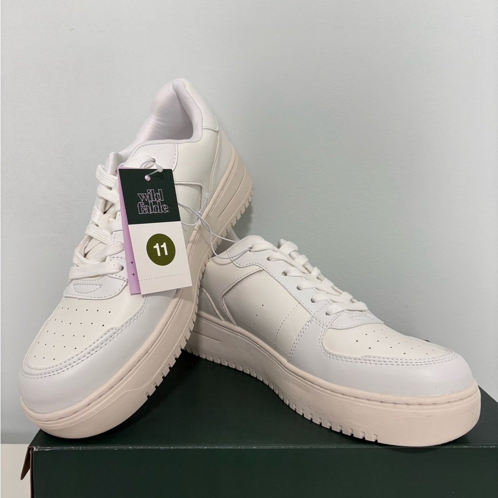 WILD FABLE | Lola Sneakers | White | Memory Foam | NEW | Women’s Size 11 | - Picture 2 of 10